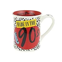 Enesco Our Name is Mud Decades Happy Birthday Made in The 90s Coffee Mug, 16 Ounce, Multicolor
