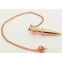Copper Metal Pendulum Healing Dowsing Metaphysical Divination Speech Therapy Pendant Pointed