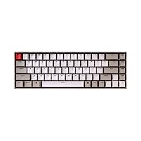 Keychron K6 Hot-Swappable Wireless Mechanical Keyboard for Mac, 65% Compact 68 Keys, Bluetooth, Multitasking, Type-C Wired Gaming Keyboard for Windows Non-Backlit with Keychron Brown Switch