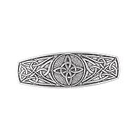 KKJOY Metal Celtic Knot Barrettes Vintage 4-Pointed Witches Knot Hair Clips Hand Crafted Spring Clip Hair Pin Headpieces Wedding Bridal Hair Accessories for Women Girls