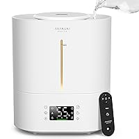 Humidifiers for Bedroom Home, 4L Top Fill Ultrasonic Cool Mist Humidifiers for Baby Nursery & Plants Indoor, Adjustable Humidity Control, Auto Mode, Quiet Sleep Mode, Humidifier Tank Cleaner