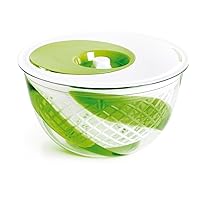 Spin, Drain & Serve Salad Spinner 5 Quart, Green
