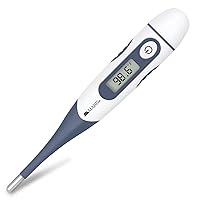 Digital Thermometer for Babies, Children and Adults for Oral, Rectal or Underarm Use, Blue, 20 Sec