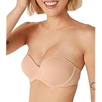 Victoria's Secret Pink Strapless Push Up Bra, Wear Everywhere, Bras for Women (32A-38DD)