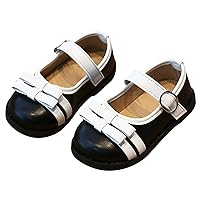 Encounter Football Shoes Spring Black Small Leather Shoes English Style Princess Shoes Little Girls' Baby Sandals