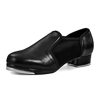 Child Tap Shoes Leather Tap Dance Shoes Non-Slip Jazz Shoes for Girls Boys (Toddler/Little Kid/Big Kid)