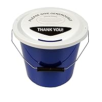 Charity Money Collection Bucket 5 Litres - Blue