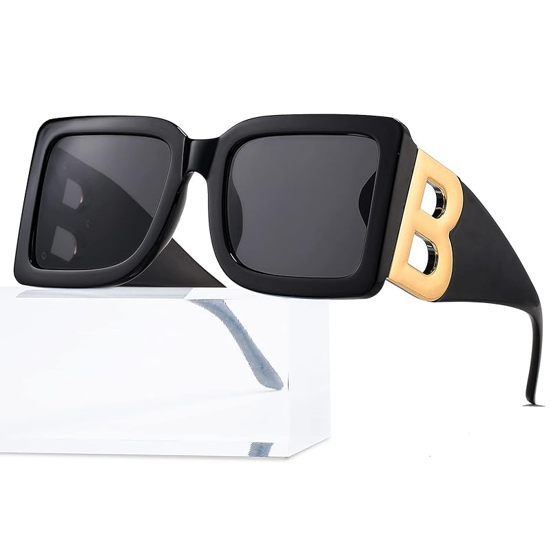  Breaksun Fashion Big Square Sunglasses for Women Men