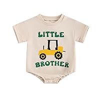 Kuriozud Big Brother Little Brother Matching Outfits Toddler Baby Boy Romper and T Shirt Shorts Set Summer Clothes