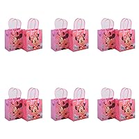 12pc Disney Minnie Mouse Party Loot Bags Birthday Goody Fun Gift Bag Great for Birthday Party