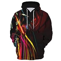 Men's Athletic Hoodies Big Tall 3D Graphic Hooded Sweatshrit For Men Women Unisex Casual Funny Long Sleeve Pullover