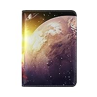 My Daily Galaxy And Planet Colorful Space Leather Passport Holder Cover Case Protector