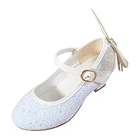 Girls Wedding Dress Shoes Performance Shoes Sequins Butterfly Rhinestone Girls Princess Shoes Girl Thongs for Kids