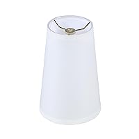 Aspen Creative 32164 Transitional Empire Shape Spider Construction Lamp Shade in Off White, (4 1/4
