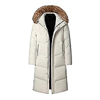 Casual Winter Jacket Men's White Duck Down Jacket Thickened Warm Fashion Parka