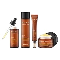 BakuVita [Revitalizing Ampoule + Treatment Toner + Intensive Eye Serum + Barrier Cream] Full Package, Mothers Day Gifts Basket