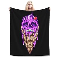Horrible Ice Cream Throw Blanket for Couch 80