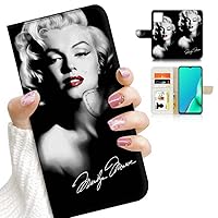 for iPhone 14 Plus, Designed Flip Wallet Phone Case Cover, A24596 Marilyn Monroe Black 24596
