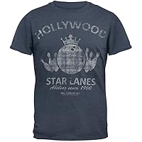 The Big Lebowski - Mens Hollywood Star Lanes Soft T-Shirt Medium Grey