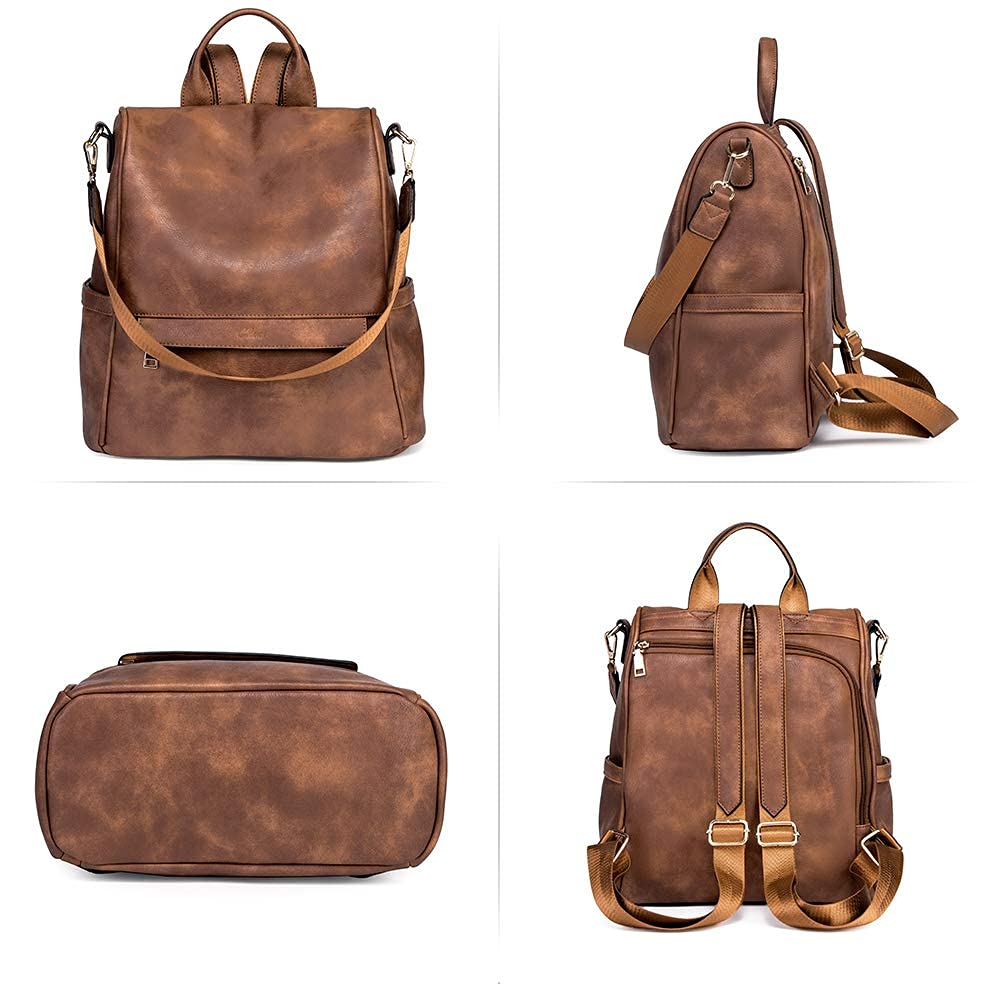 CLUCI Backpack Purse bundles with Leather Briefcase