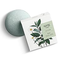 Sprig by Kohler Chamomile + Green Tea Bath Bomb, Hypoallergenic, Made with Natural Botanicals & Premium Skincare Ingredients (Shea Butter, Coconut Oil, & Kaolin Clay) to Calm and Sooth - Relax