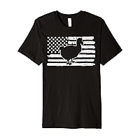 4th Of July Dodo Bird USA US Flag States Vintage Premium T-Shirt
