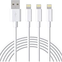 Lightning Cable 3FT, iPhone Cable 3FT MFi Certified, 3Pack iPhone Charging Cable Charger Cord for iPhone 14 Plus 13 12 11 Pro Max Mini XR Xs X 8Plus 7Plus 6S 6 5S iPad Pro Air iPod - White