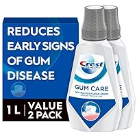 Gum Care Mouthwash, Cool Wintergreen, CPC (cetylpyridinium Chloride) Antigingivitis/Antiplaque Oral Rinse 1L (33.8 fl oz), Pack of 2