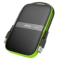 Silicon Power 5TB Rugged Portable External Hard Drive Armor A60, Shockproof USB 3.0 for PC, Mac, Xbox and PS4, Black