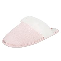womens Comfort Cotton on Scuff With Memory Foam and Anti-skid Sole Slipper