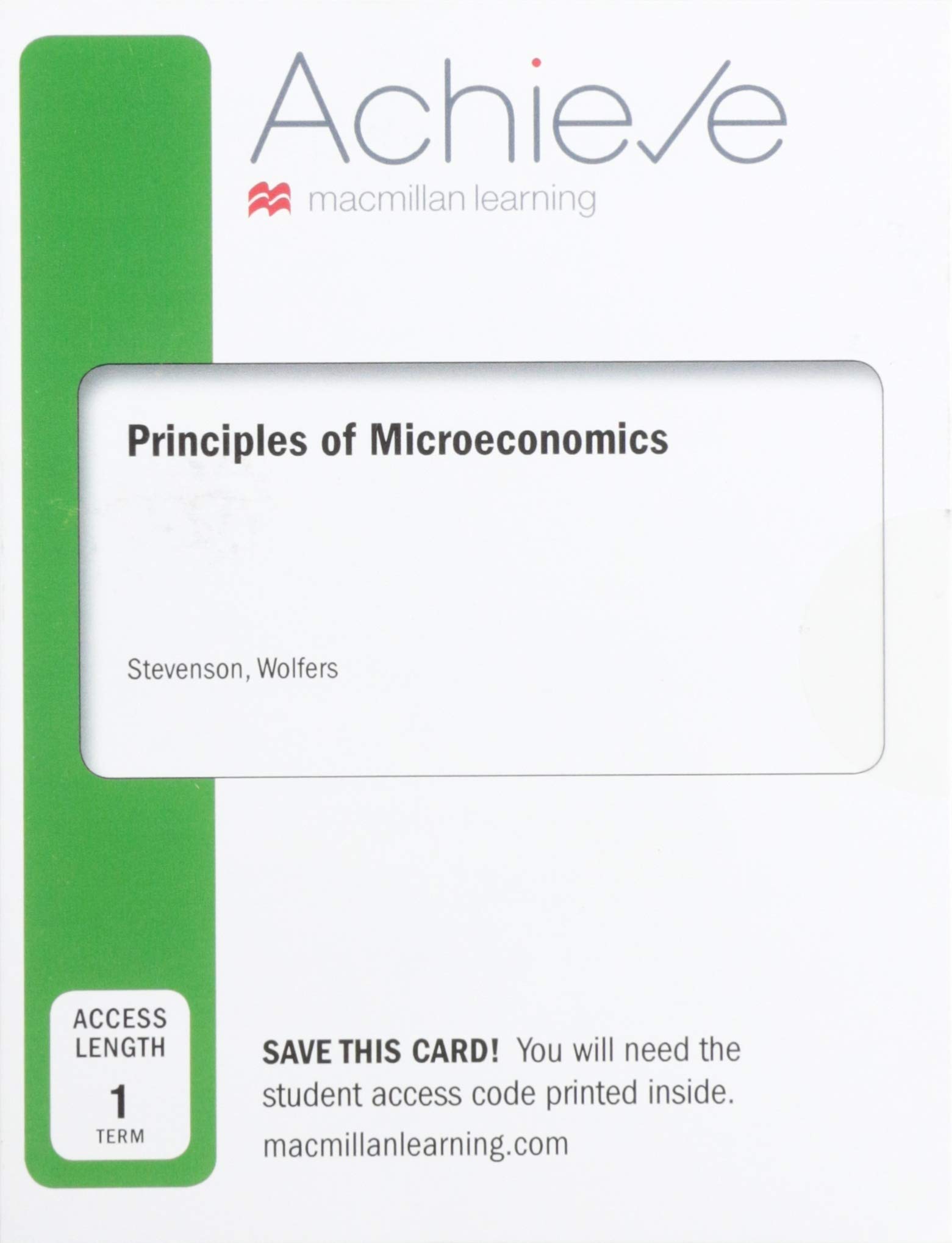 Achieve for Principles of Microeconomics (Six-Months Access)