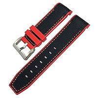 22mm 23mm Fluororubber Rubber Waterproof Watchband Fit for Blancpain 5000 5015 Fifty Fathoms CITIZEN Black White Red Strap Tools