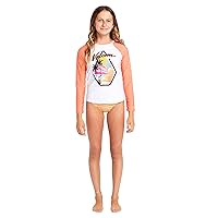 Volcom Girls' Simply Core Lycra Long Sleeve Rashguard 50+ Uv Protection