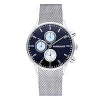 Radiant Makers Mens Analog Quartz Watch with Stainless Steel Bracelet RA601702
