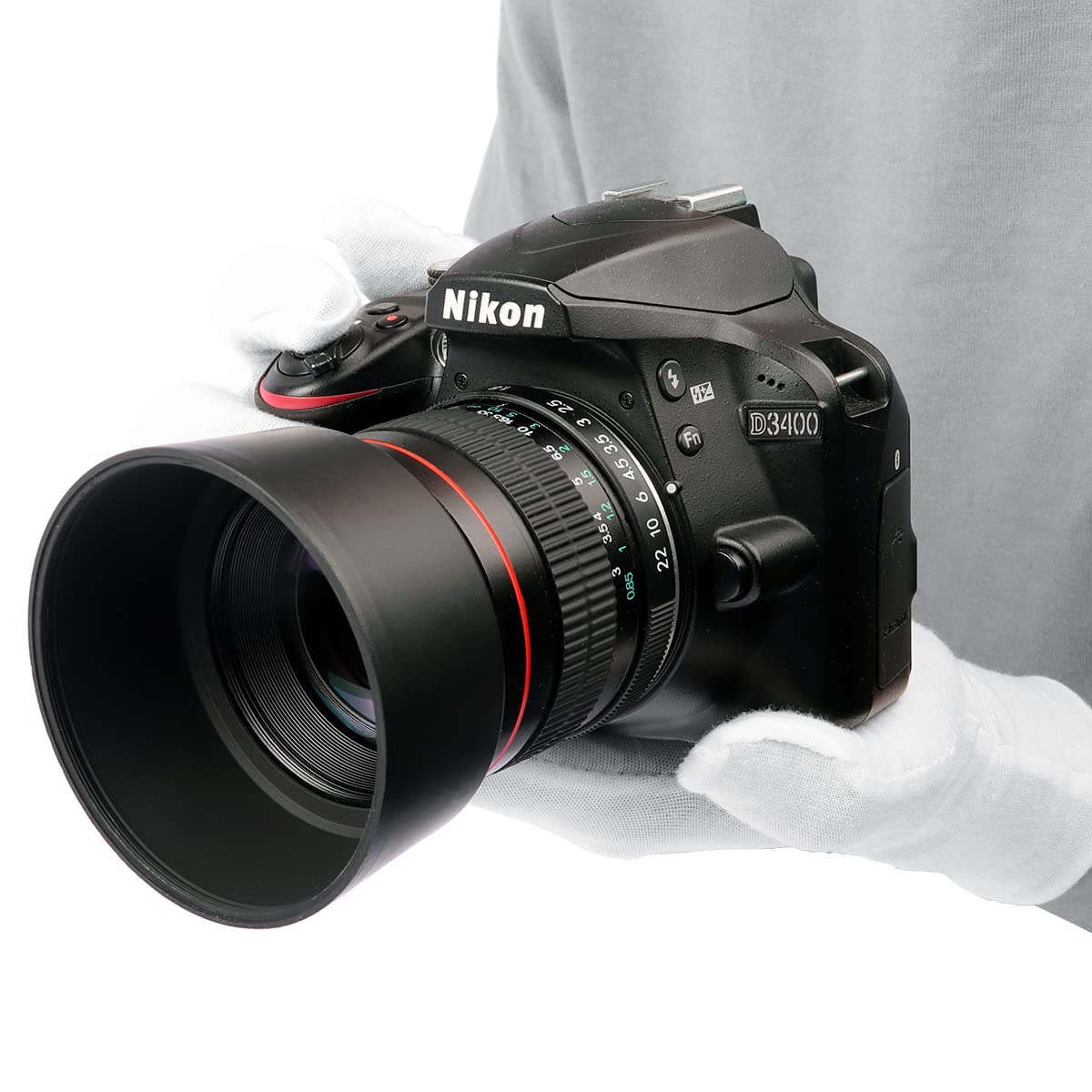 Lightdow 85mm F1.8 Medium Telephoto Manual Focus Full Frame Portrait Lens for Nikon D7500 D7200 D5600 D5500 D5300 D5200 D5100 D3500 D3400 D3300 D3200 D850 D810 D800 D750 D610 D500 D60 D6 D5 D4 etc