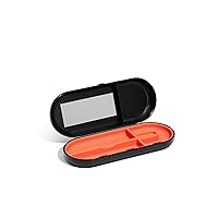 SmileKontainer Slimline Retainer Case: Compact Dental Travel Case for Aligners, Toothbrush and Accessories - Built-in Mirror for Easy Insertion Anywhere - Compatible with All Clear Aligners