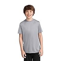 Port & Company Youth Essential Performance T-Shirt, Silver, X-Small