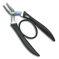 ANEX Wire Looping Pliers for Jewelry Making, Concave Pliers, Professional Jewlery Pliers Tool, Black, Made in Japan