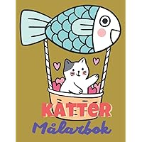 katter Målarbok (Swedish Edition)