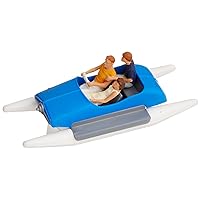 Preiser 10682 Pedal Boat w/Family Set #1 (Blue, White) HO Scale Figure