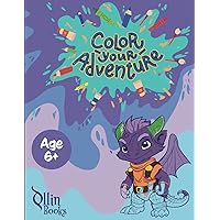 Color Your Adventure: Coloring / Cut Out Book for 6+ Kids. Fantasy Characters Dungeons and Dragons World