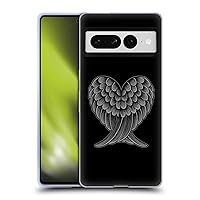Head Case Designs Officially Licensed Rachel Caldwell Heart Wings Illustrations Soft Gel Case Compatible with Google Pixel 7 Pro