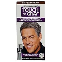 JUST FOR MEN Touch of Gray Hair Treatment T-45 Dark Brown, 6 Count (Pack of 1)