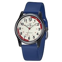 Nurse Watch for Nurse Doctors Medical Professionals Students Men Women Unisex Easy to Read Luminous Dial Second Hand Watch for Nurses Water Resistant Silicone Strap