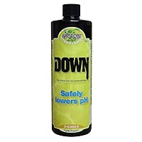 pH Down pH Control Liquid, Premium Buffering for pH Stability, Decreases pH Levels, Use with Any Feeding Systems Including Hydroponics or Soil, 16 Ounces