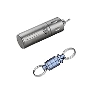 OKNIFE Otacle H1 Mini Keychain Pill Holder Bundle with Otacle R1 Magnetic Keychain Connector