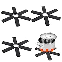 Trivets for Hot Dishes Worktop Protector Pan Protectors 3Pcs Foldable Trivet, Non-Slip Expandable Trivet for Hot Pots, 7.5'' Heat-Resistant Hot Pot Holder Table Protector for Kitchen Gadgets