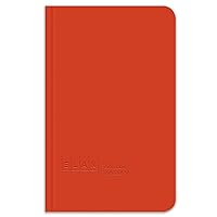 Elan Publishing Company E64-8x4M -6 Mini Field Surveying Book 4 ⅓ x 7, Bright Orange Cover (Pack of 6)