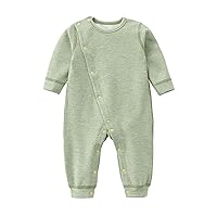 Newborn Baby Girls Boys Warm Soft Romper Jumpsuit 0 24 Months Baby Newborn Solid Color Infant Summer