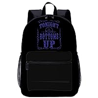 Tonight is Bottoms Up Laptop Backpack for Men Women 17 Inch Travel Daypack Lightweight Shoulder Bag